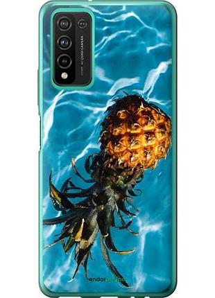 Чехол на huawei honor 10x lite ананас на воде "4384u-2198-10746"