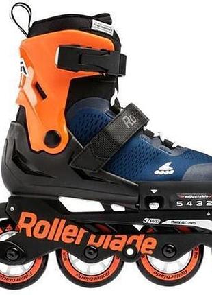 Детские ролики rollerblade microblade midnight blue 2020 size 33-36,5