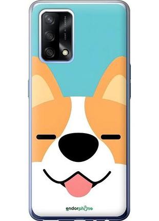 Чехол на oppo a74 забавный корги оппо а74