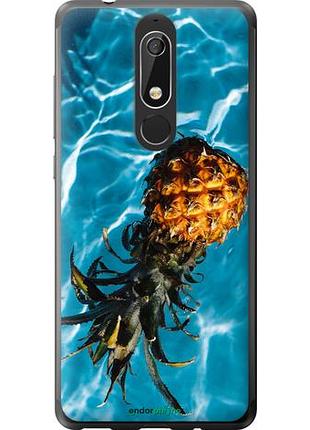Чехол на nokia 5.1 ананас на воде "4384u-1529-10746"