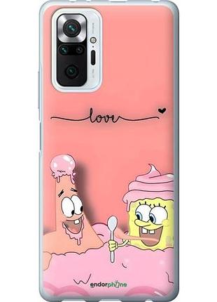 Чехол на xiaomi redmi note 10 pro спанч боб, sponge bob сяоми редми ноут 10 про