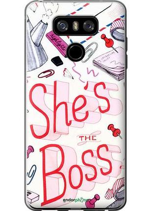 Чехол на lg g6 she's the boss "4254u-836-10746"