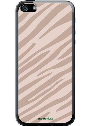 Чехол на iphone 5s зебра беж "4875u-21-10746"