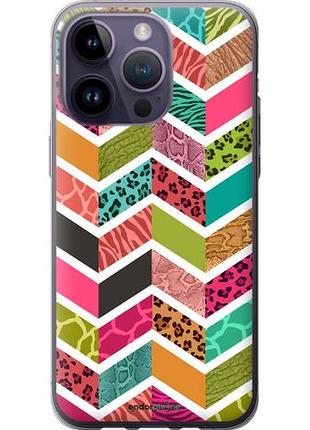 Чехол на iphone 14 pro max шеврон v3 "1058u-2667-10746"