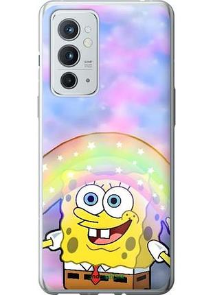 Чехол на oneplus 9rt спанч боб, sponge bob 1+ 9рт