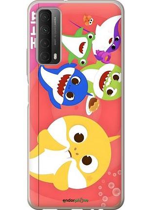 Чехол на huawei p smart 2021 бейби шаркс хуавей п смарт 2021