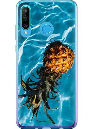 Чехол на huawei p30 lite ананас на воде "4384u-1651-10746"