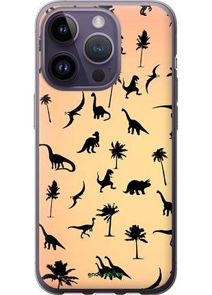 Чехол на iphone 14 pro динозаврики 1 "4772u-2646-10746"