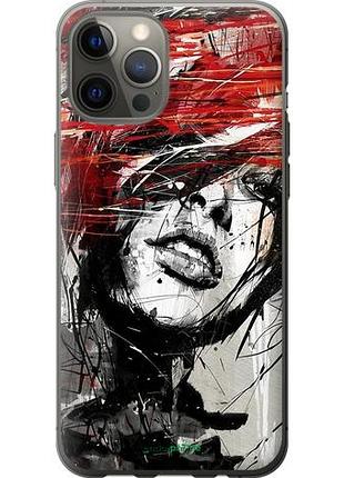 Чехол на iphone 12 pro max лицо девушки "1162u-2054-10746"