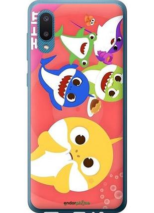 Чехол на samsung galaxy a02 a022g бейби шаркс самсунг а02 а022г