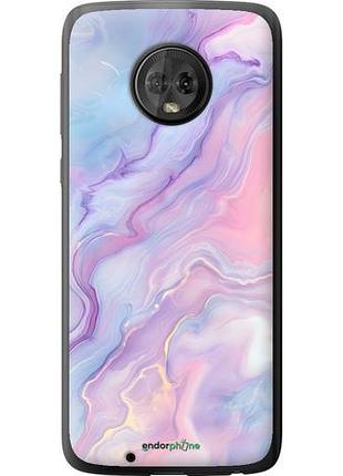 Чехол на motorola moto g6 нежный мрамор моторола мото г6