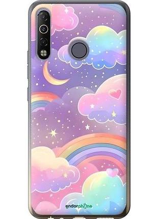 Чохол на tecno camon 12 air cc6 хмари та веселка