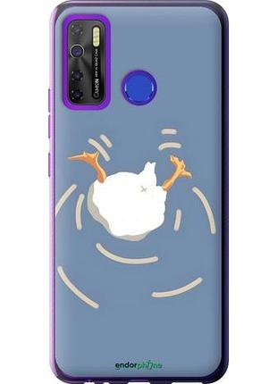 Чехол на tecno camon 15 смешная утка, гусь текно камон 15