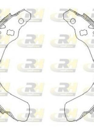 Тормозные колодки задние honda logo 1999-2002г.в roadhouse 4151.00 испания