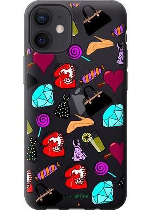 Чехол на iphone 12 mini stickers "4757u-2071-10746"