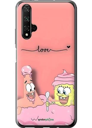 Чехол на huawei nova 5t спанч боб, sponge bob хуавей нова 5т