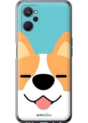 Чехол на realme 9i забавный корги риалми 9и