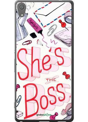 Чехол на sony xperia xa ultra dual f3212 she's the boss "4254u-391-10746"