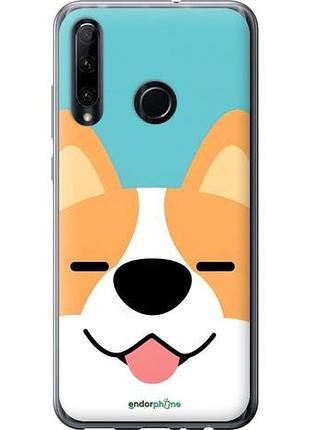 Чехол на huawei honor 20 lite забавный корги хуавей хонор 20 лайт