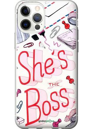 Чехол на iphone 12 pro she's the boss "4254u-2052-10746"