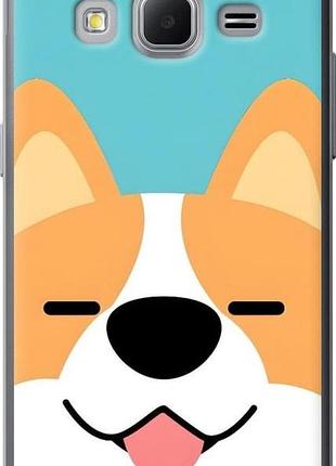Чехол на samsung galaxy core prime g360h забавный корги самсунг кор прайм г360х