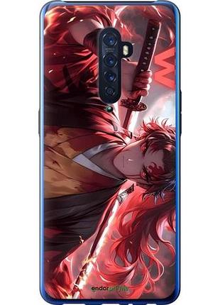 Чехол на oppo reno 2 аниме самурай оппо рено 2