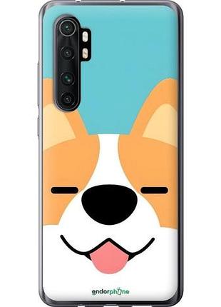 Чехол на xiaomi mi note 10 lite забавный корги сяоми ми ноут 10 лайт