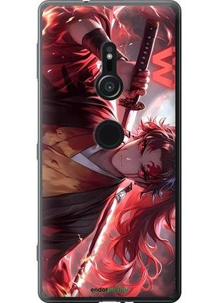 Чехол на sony xperia xz2 h8266 аниме самурай сони эксперия хз2 х8266