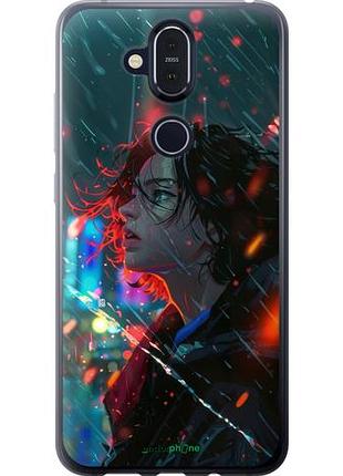 Чехол на nokia 8.1 ночные огни "6096u-1620-10746"
