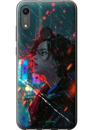 Чехол на huawei honor 8a ночные огни "6096u-1635-10746"
