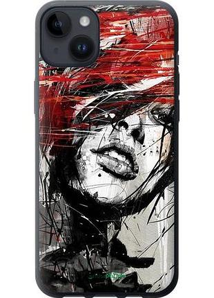 Чохол на iphone 14 plus обличчя дівчини "1162u-2645-10746"
