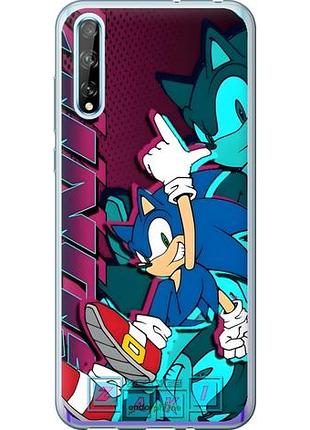 Чехол на huawei p smart s соник sonic хуавей п смарт с