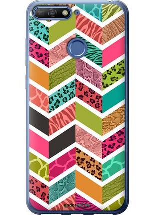 Чехол на huawei honor 7a pro шеврон v3 "1058u-1440-10746"