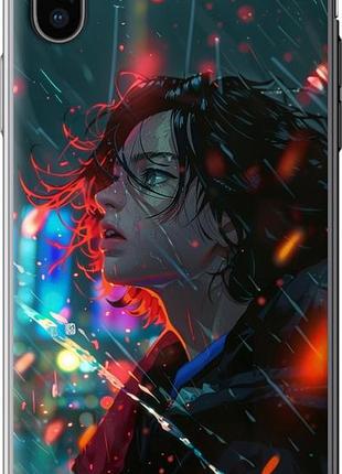 Чехол на iphone x ночные огни "6096u-1050-10746"