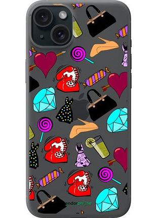 Чехол на iphone 15 plus stickers "4757u-3097-10746"