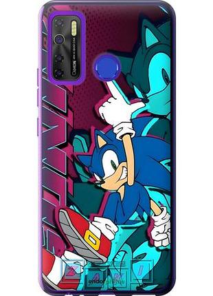 Чехол на tecno camon 15 соник sonic текно камон 15