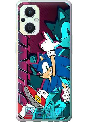 Чехол на oppo reno8 lite соник sonic оппо рено8 лайт