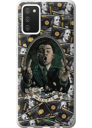 Чехол на samsung galaxy a02s a025f дикаприо – волк с уолл-стрит самсунг а02с а025ф