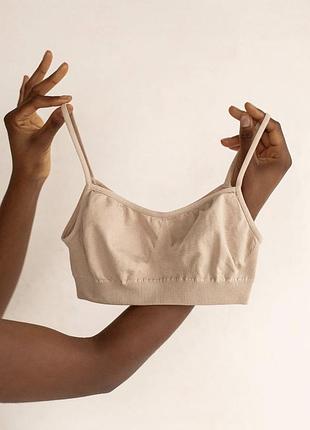 Идеальный твой топ тонкие бретели бесшовный