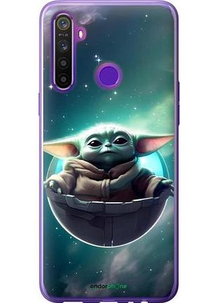 Чехол на realme 5 малыш йода, грогу риалми 5