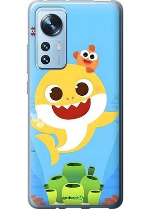 Чехол на xiaomi 12 бейби шарк сяоми 12