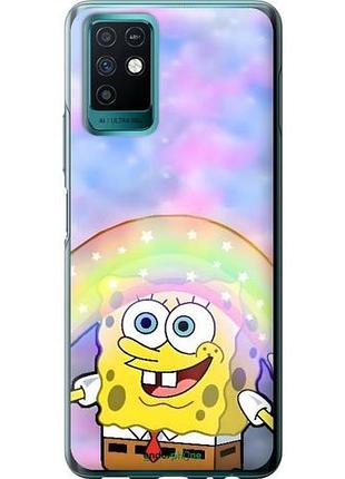 Чехол на infinix note 10 спанч боб, sponge bob инфикс ноут 10