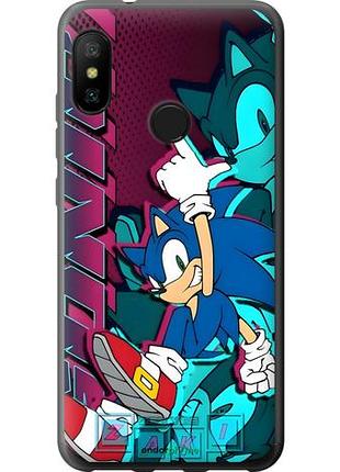 Чехол на xiaomi redmi 6 pro соник sonic сяоми редми 6 про