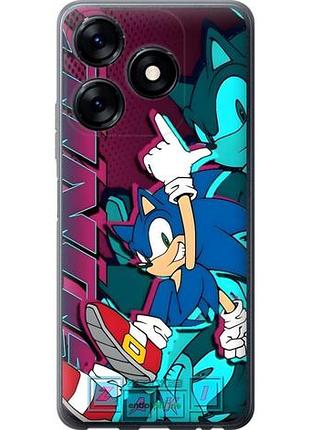 Чехол на tecno spark 10c соник sonic текно спарк 10с