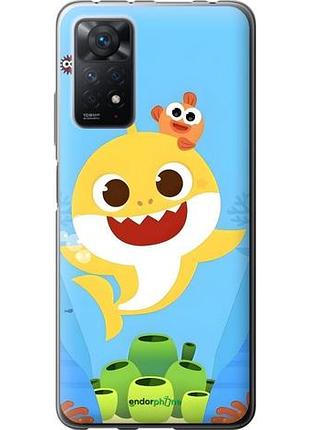 Чехол на xiaomi redmi note 12 pro бейби шарк