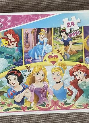 Пазл trefl 24 максі disney принцеси для дівчинки 3 роки