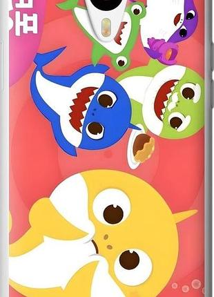 Чехол на meizu m1/m1 mini бейби шаркс мейзу м1/м1 мини