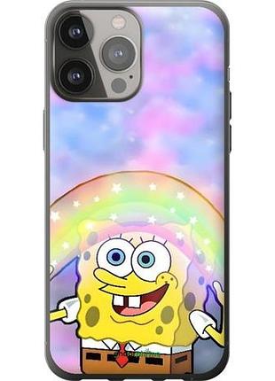 Чехол на iphone 13 pro max спанч боб, sponge bob айфон 13 про макс