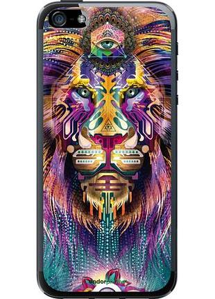 Чехол на iphone se люминесцентный лев "4037u-214-10746"