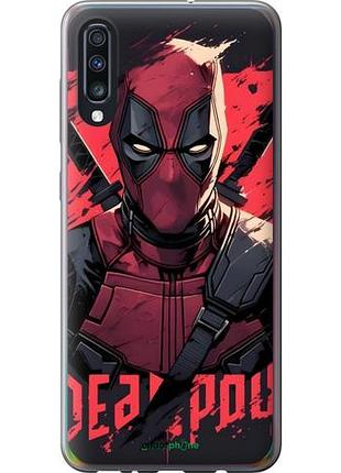 Чехол на samsung galaxy a70 2019 a705f дэдпул, deadpool самсунг а70 2019 а705ф